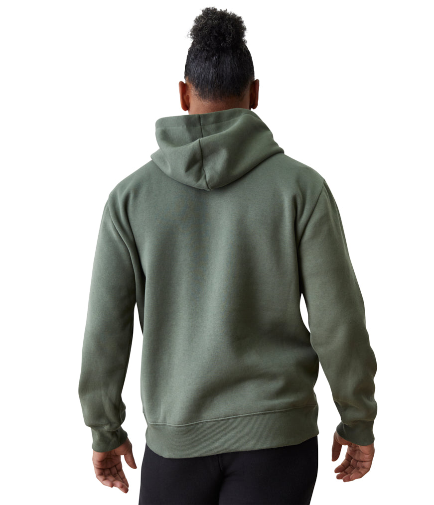 Mens Half Moon Hoodie - Earth - Rear View - Gallery Image 2 | Manduka | Eco Yoga Store