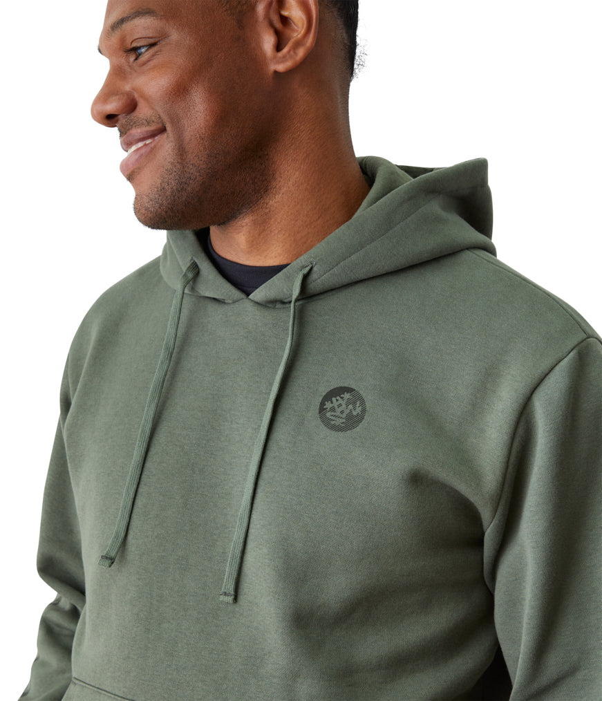 Mens Half Moon Hoodie - Earth - Front View - Gallery Image 4 | Manduka | Eco Yoga Store