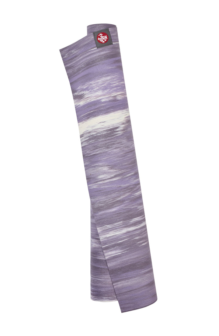 Manduka eKO Superlite 1.5mm Yoga Mat - Hyacinth Marble - rolled vertical | Eco Yoga 