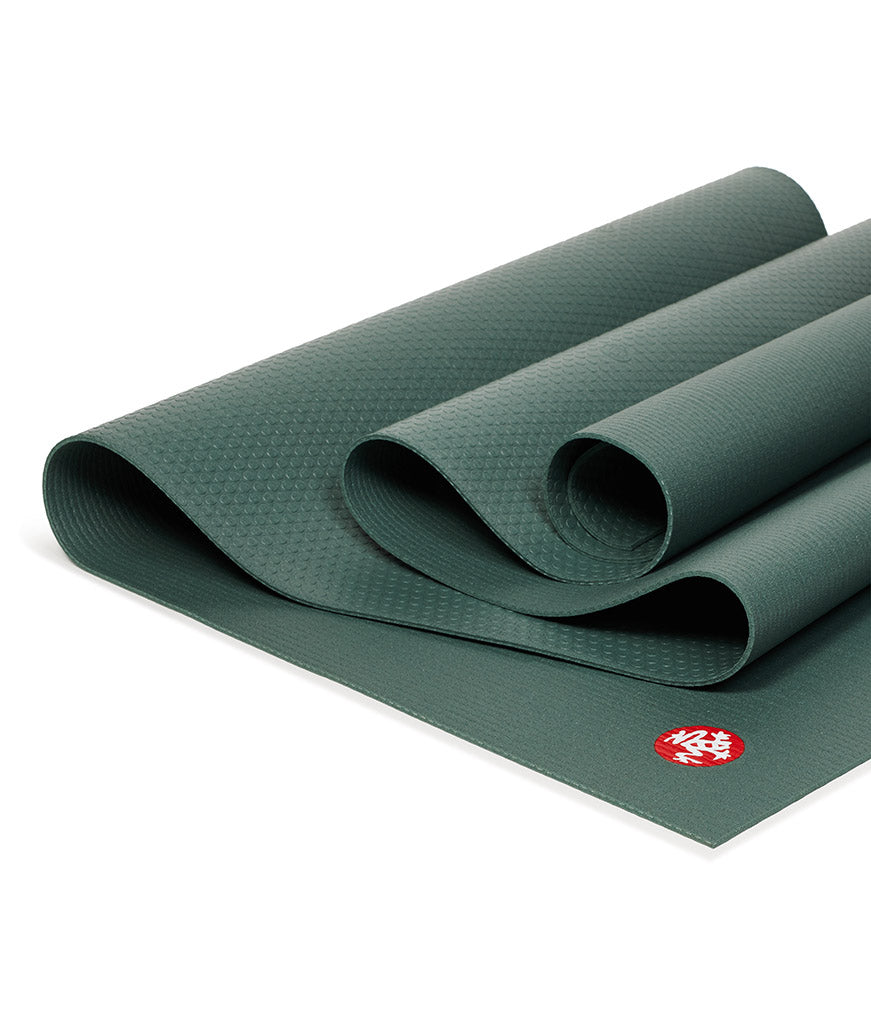 Manduka PRO Travel 2.5mm Long Yoga Mat - Sage - folded | Eco Yoga Store