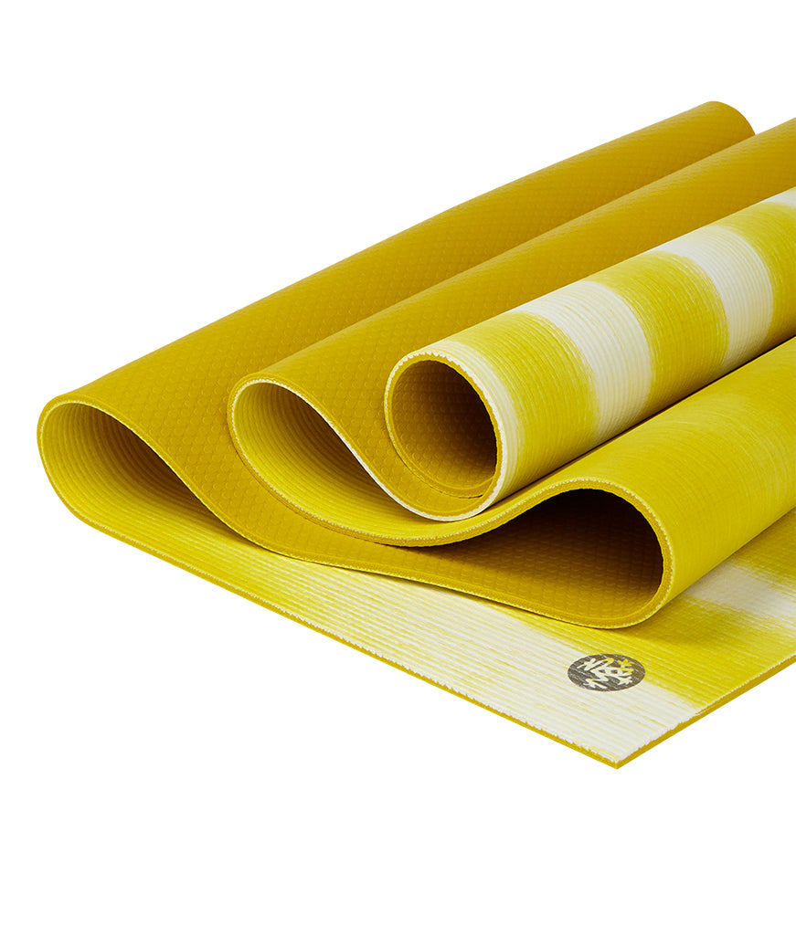 Manduka PRO 6mm Yoga Mat - Bamboo Colour Fields - folded | Eco Yoga Store