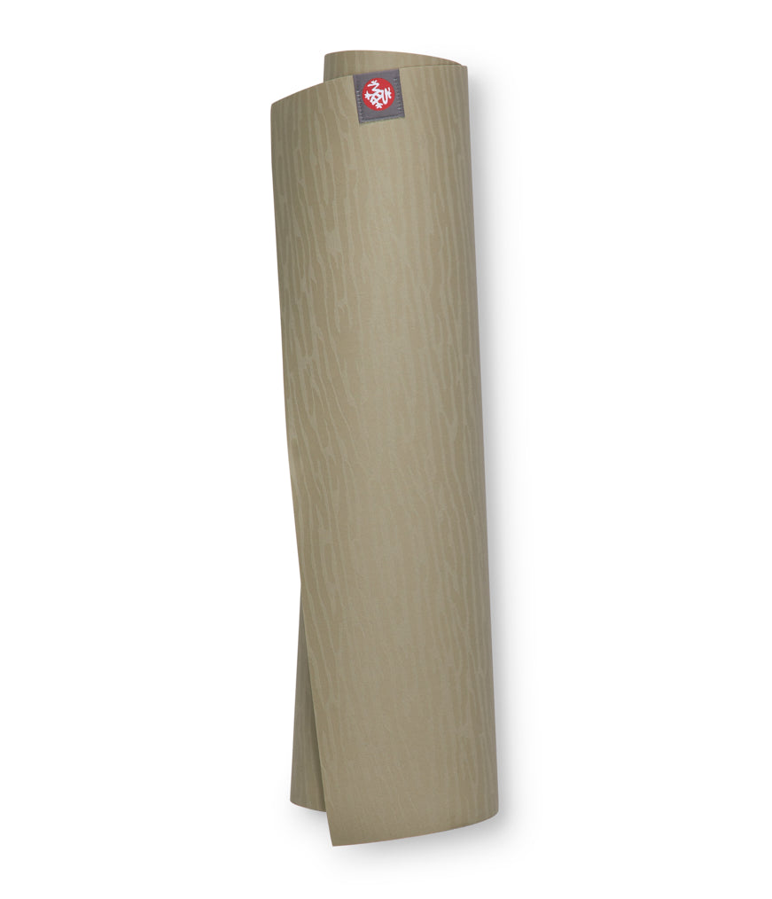 Manduka eKOLite 4mm Yoga Mat - Rock - rolled vertical | Eco Yoga Store