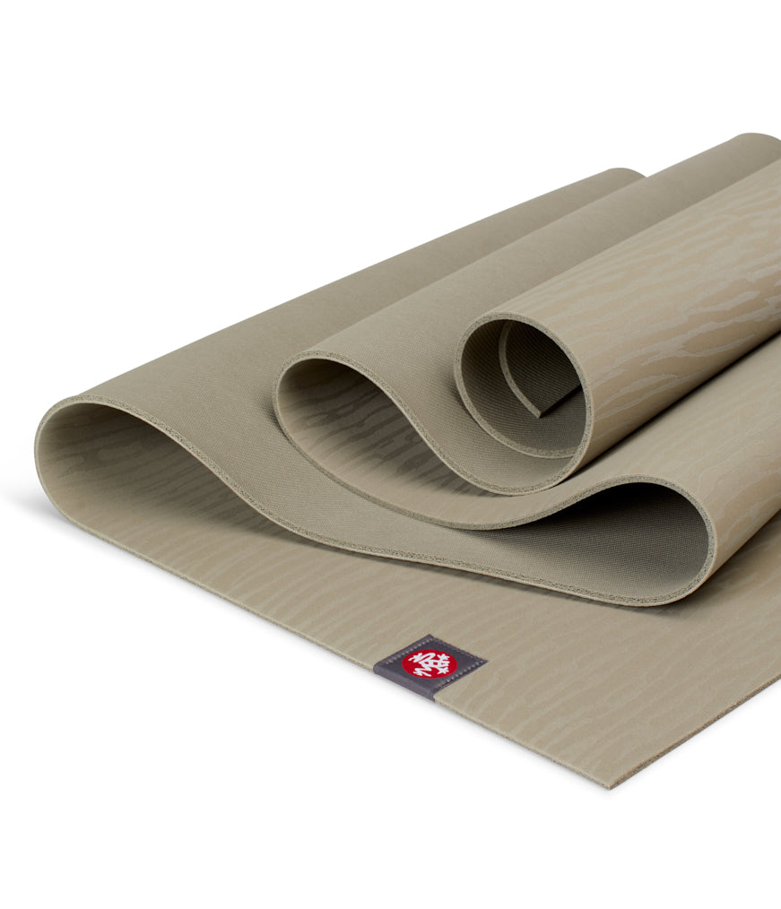 Manduka eKOLite 4mm Yoga Mat - Rock - folded | Eco Yoga Store