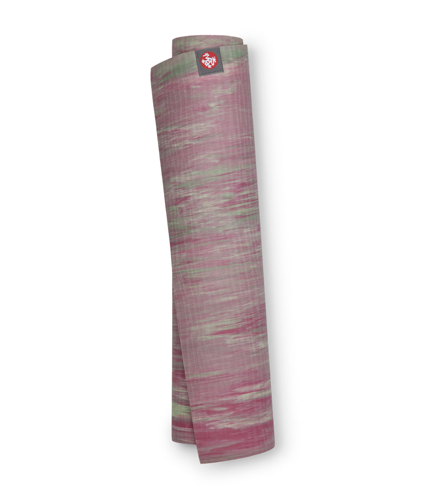 Manduka eKOLite 4mm Yoga Mat - Leaf Marbled - rolled vertical | Eco Yoga Store