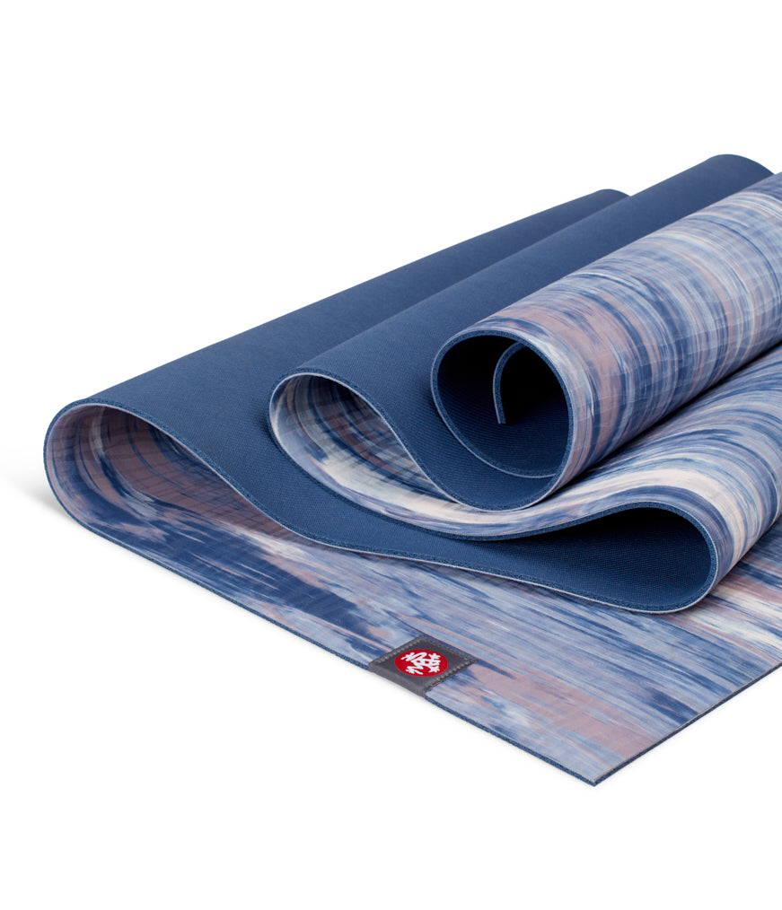 Manduka eKOLite 4mm Yoga Mat - Odyssey Marbled - folded | Eco Yoga Store