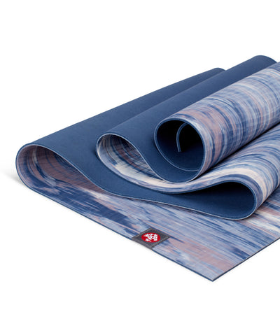 Manduka eKOLite 4mm Yoga Mat - Odyssey Marbled - folded | Eco Yoga Store