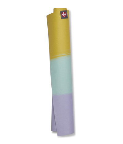 Manduka eKO Superlite 1.5mm Yoga Mat - Bamboo Stripe - rolled vertical | Eco Yoga Store