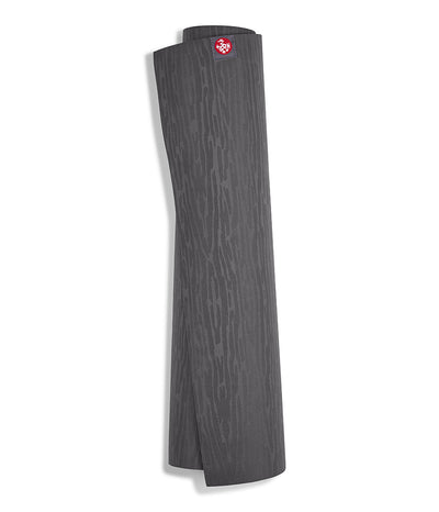 Manduka eKO 5mm Long Yoga Mat - Charcoal - rolled vertical | Eco Yoga Store