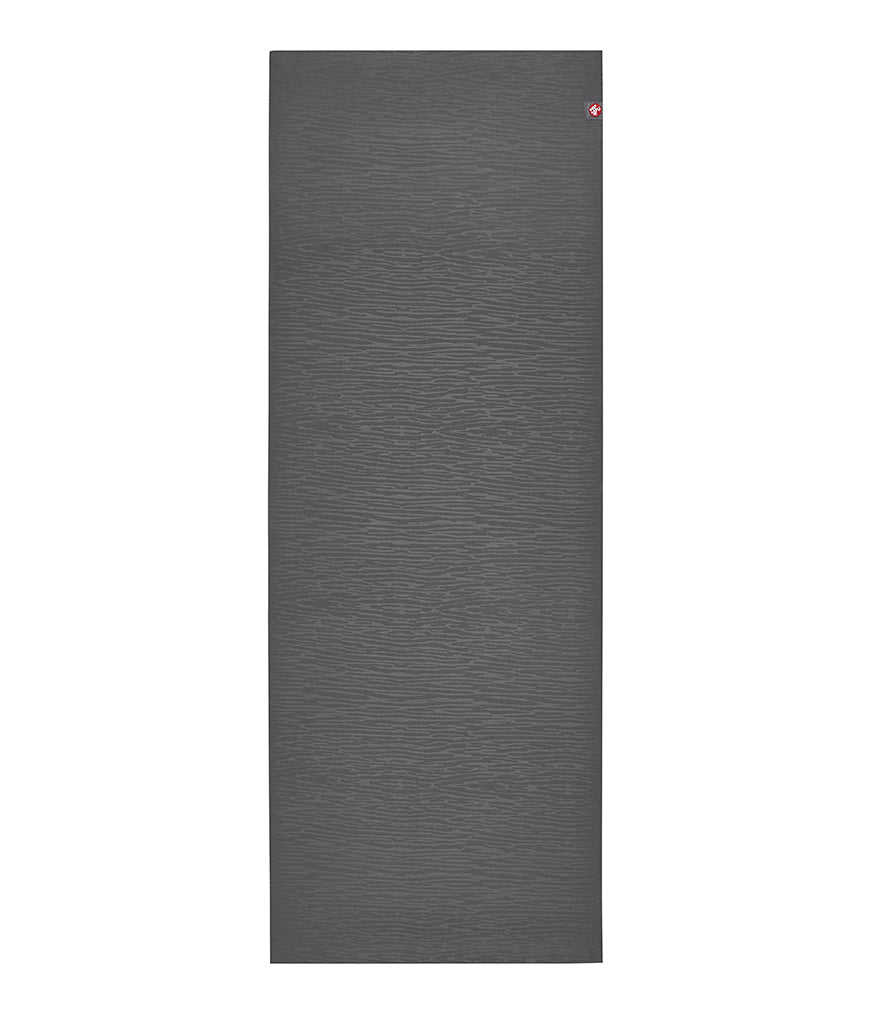 Manduka eKO 5mm Long Yoga Mat - Charcoal - unfurled | Eco Yoga Store