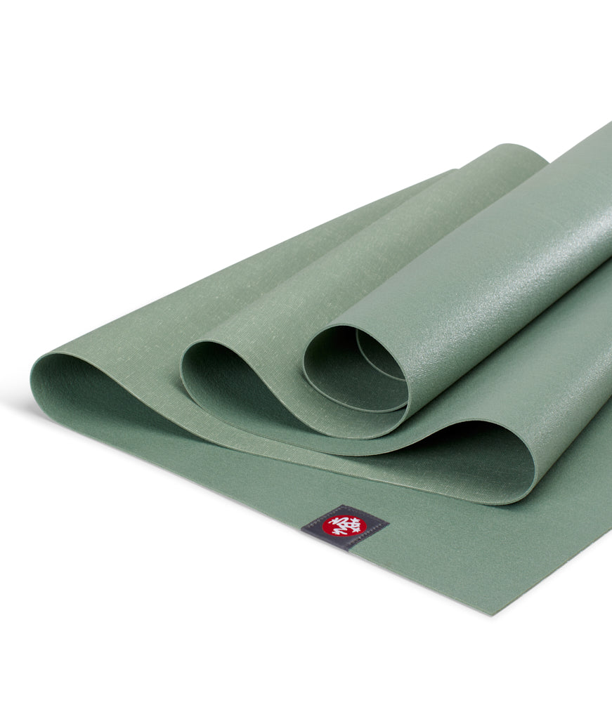 Manduka eKO Superlite 1.5mm Yoga Mat - Leaf Green - folded | Eco Yoga Store