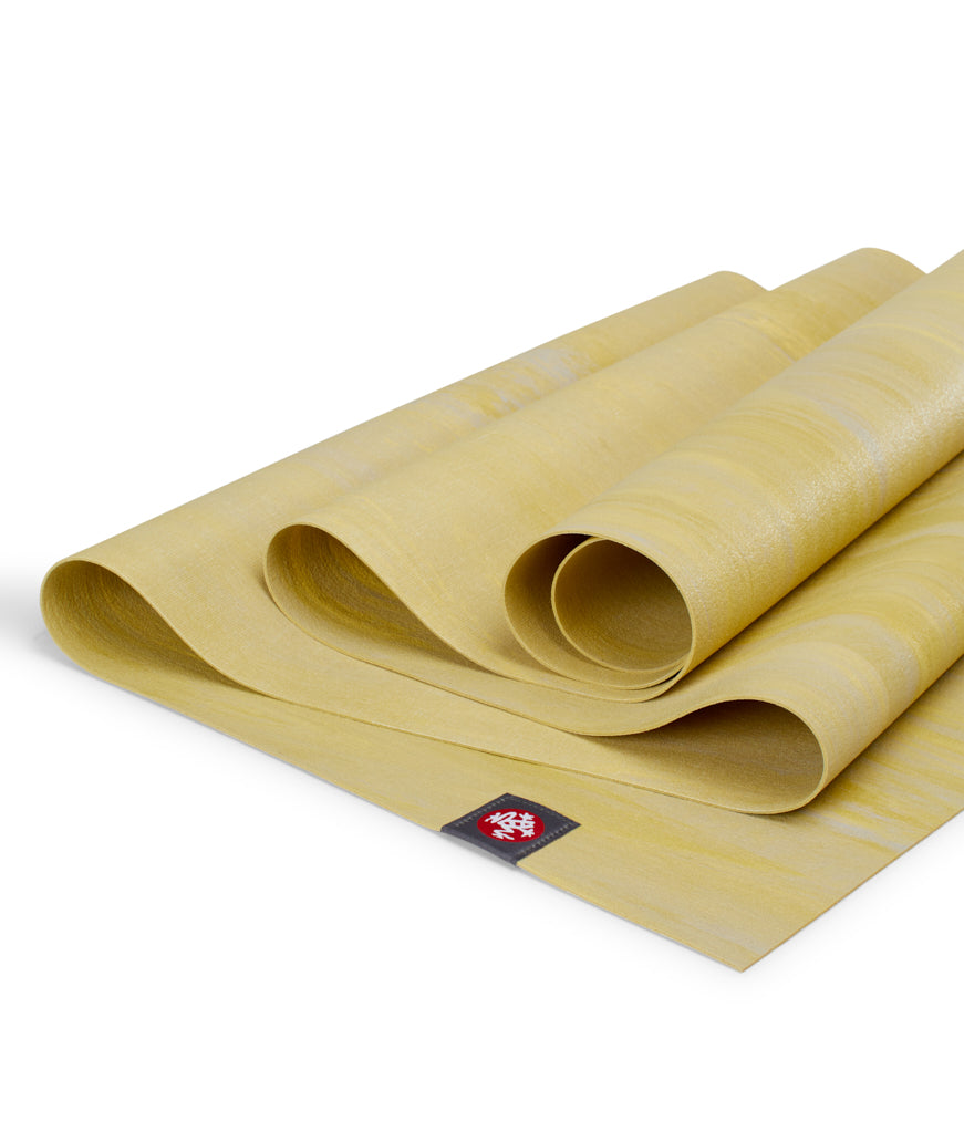 Manduka eKO Superlite 1.5mm Yoga Mat - Bamboo Marbled - folded | Eco Yoga Store