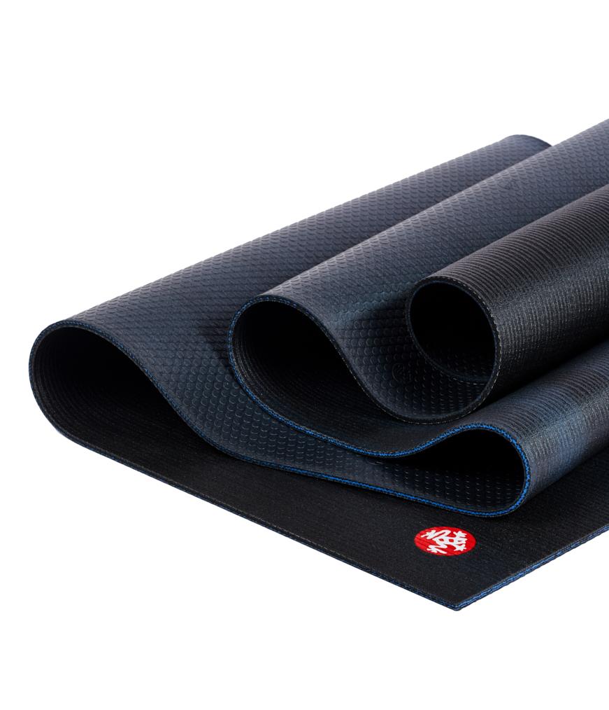Manduka PROLite 5mm - Black Blue Colour Fields - folded | Eco Yoga Store