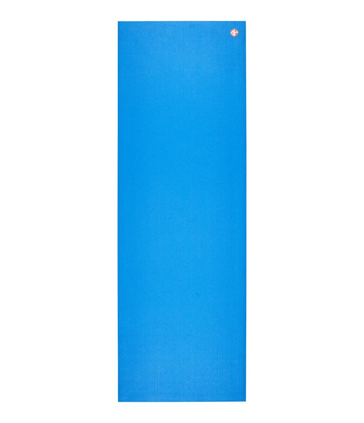 Manduka PRO Travel 2.5mm Yoga Mat - Be Bold Blue - unfurled | Eco Yoga Store