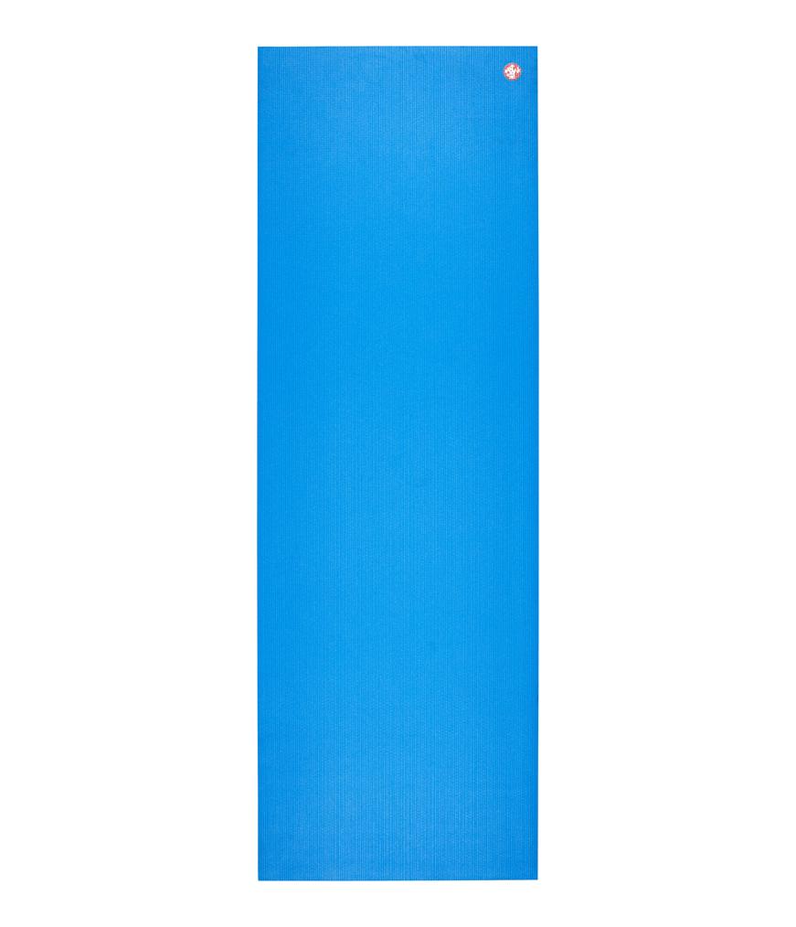 Manduka PRO Travel 2.5mm Yoga Mat - Be Bold Blue - unfurled | Eco Yoga Store