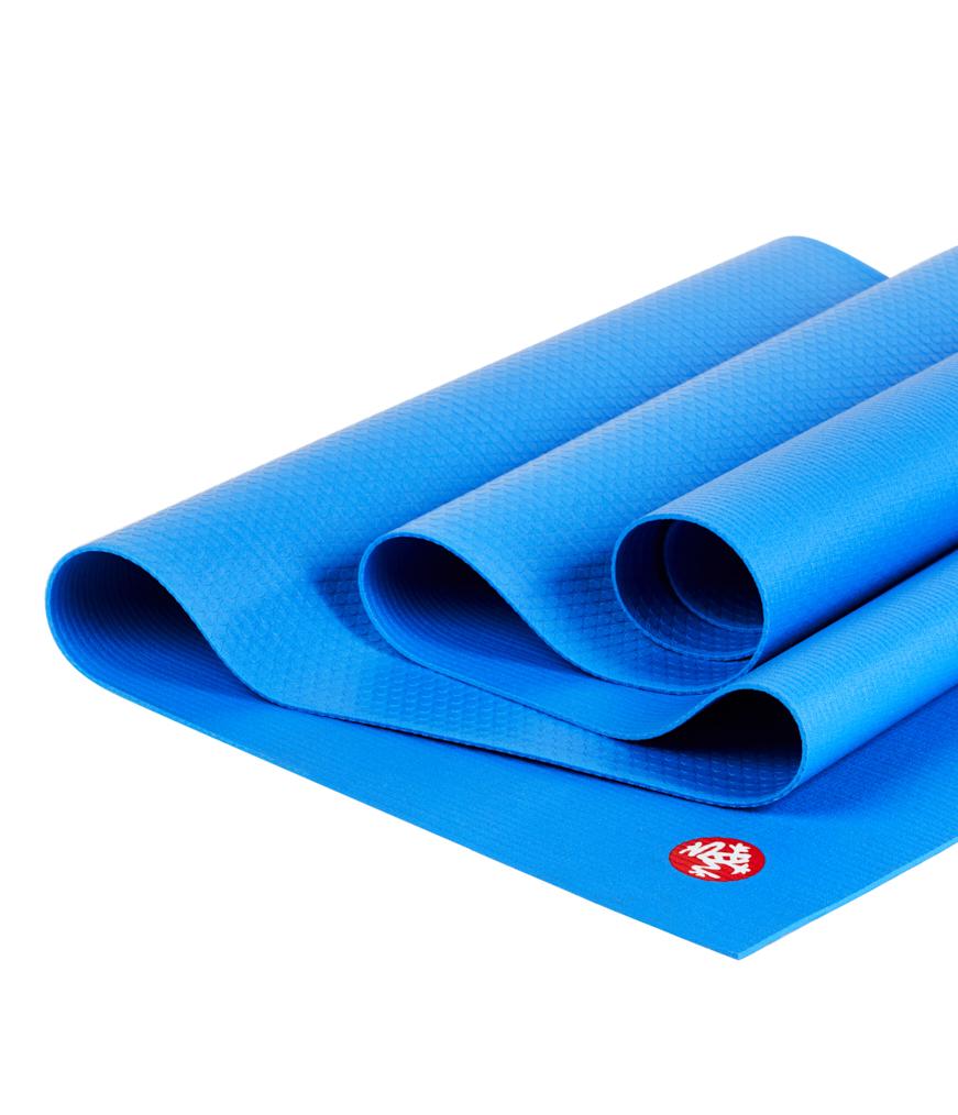 Manduka PRO Travel 2.5mm Yoga Mat - Be Bold Blue - folded | Eco Yoga Store