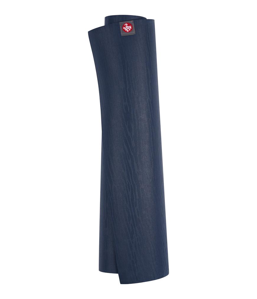 Manduka eKOLite 5mm Yoga Mat - Midnight - rolled vertical | Eco Yoga Store