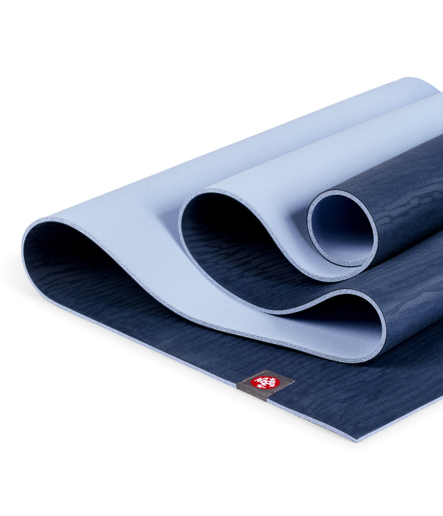Manduka eKO 5mm Long Yoga Mat - Midnight - folded | Eco Yoga Store