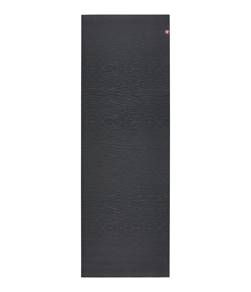 Manduka eKOLite 4mm Long Yoga Mat - Charcoal - unfurled | Eco Yoga Store