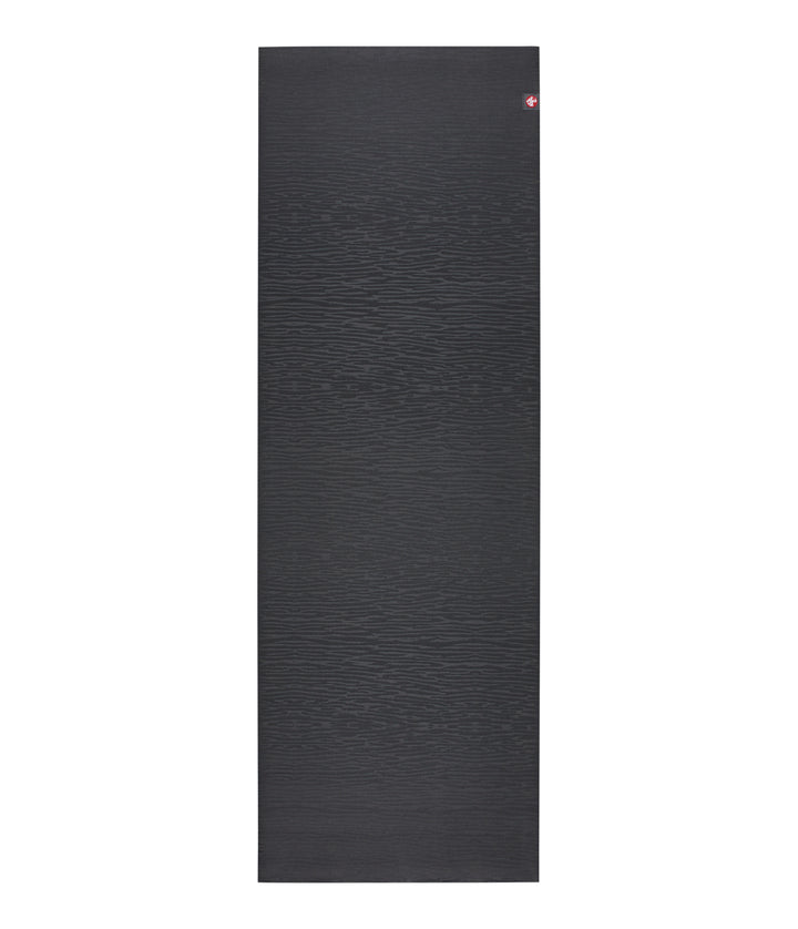 Manduka eKOLite 4mm Long Yoga Mat - Charcoal - unfurled | Eco Yoga Store