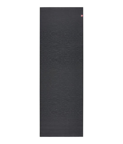 Manduka eKOLite 4mm Long Yoga Mat - Charcoal - unfurled | Eco Yoga Store