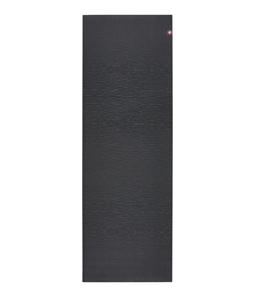 Manduka eKOLite 4mm Yoga Mat - Charcoal - unfurled | Eco Yoga Store