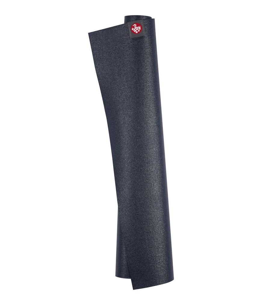 Manduka eKO Superlite 1.5mm Yoga Mat - Midnight - rolled vertical | Eco Yoga Store