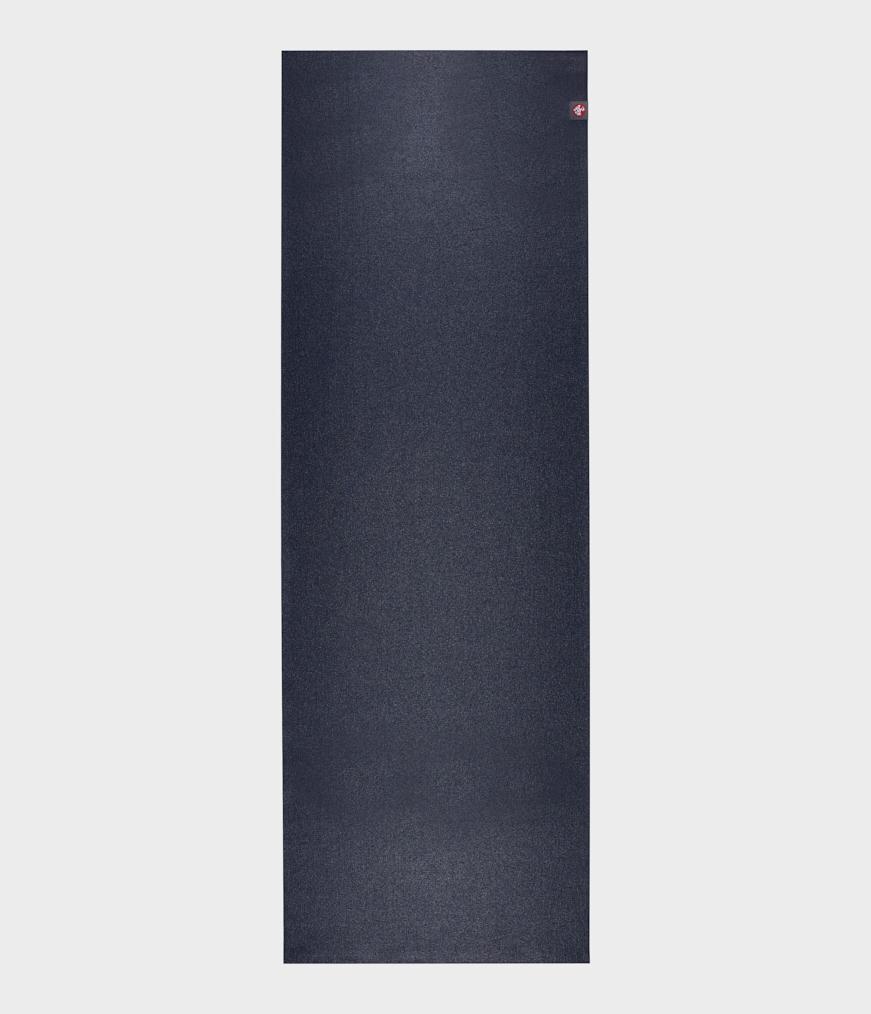 Manduka eKO Superlite 1.5mm Long Yoga Mat - Midnight - unfurled | Eco Yoga Store