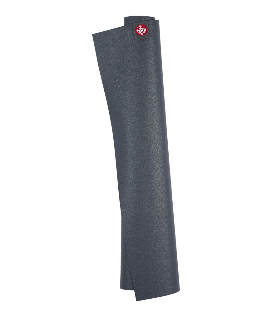 Manduka eKO Superlite 1.5mm Yoga Mat - Charcoal - rolled vertical | Eco Yoga Store