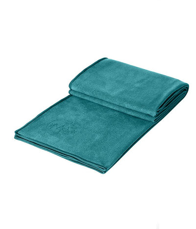 Manduka eQua Mat Towel - Tropical Surf - folded | Eco Yoga Store