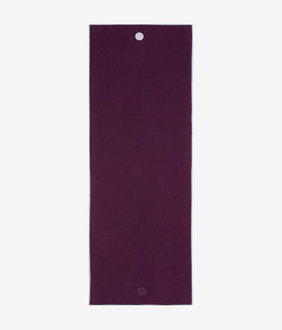 Manduka Yogitoes Mat Towel - Indulge - lying flat | Eco Yoga Store
