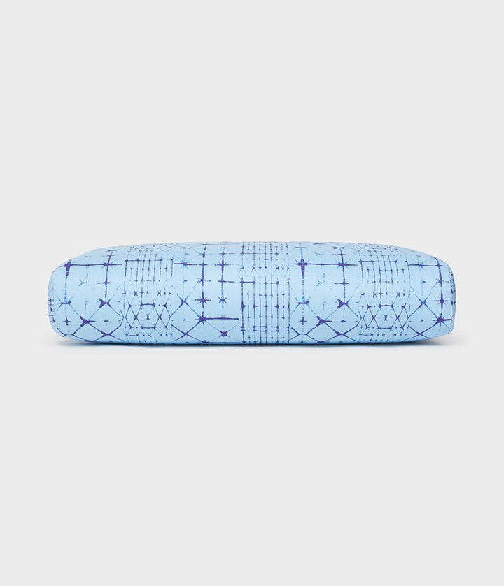 Manduka Enlight Rectangular Bolster - Star Dye Clear Blue - horizontal | Eco Yoga Store