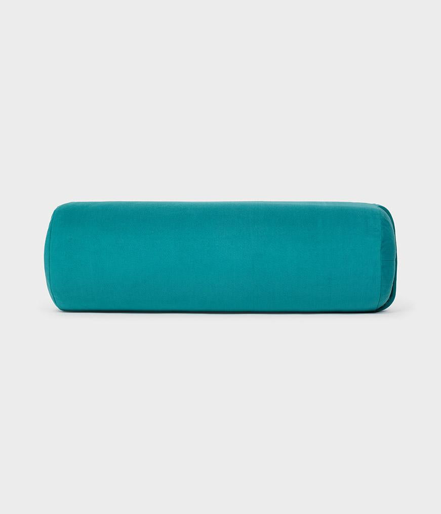 Manduka Enlight Round Bolster - Deep Sea - horizintal | Eco Yoga Store