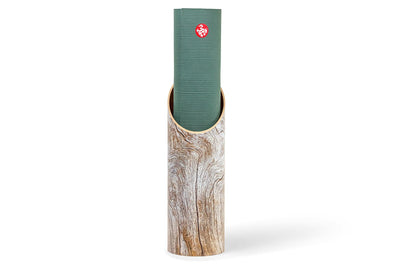 Homi Yoga Mat Tube - Burly (Silver) design - with Manduka PRO 6mm Sage yoga mat inside - Mache | Eco Yoga Store