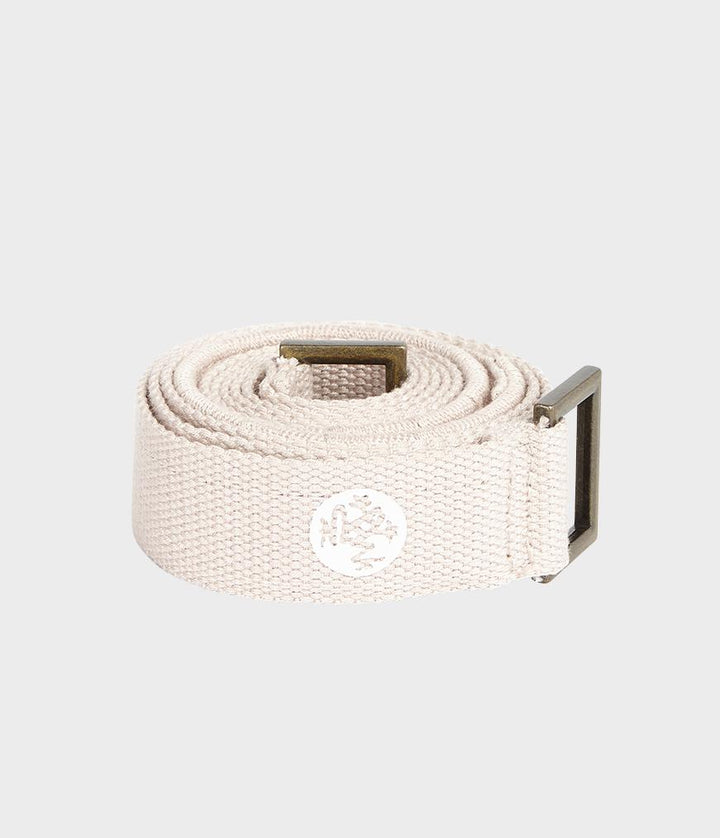 Manduka Commuter Mat Carrier - Morganite - coiled | Eco Yoga Store