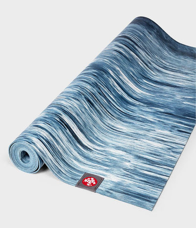 Manduka eKO Superlite 1.5mm Long Yoga Mat - Ebb - part rolled | Eco Yoga Store