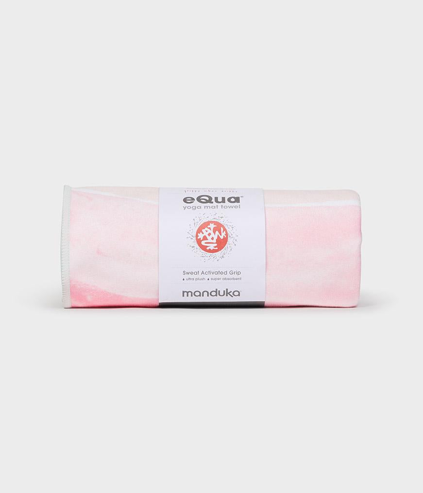 Manduka eQua Mat Towel - Ebb and Flow - rolled | Eco Yoga Store