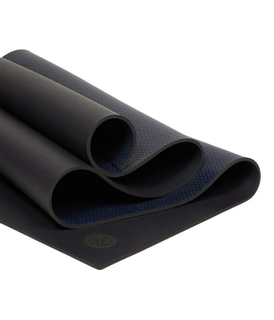 Manduka GRP 6mm Hot Yoga Mat - Midnight - folded | Eco Yoga Store