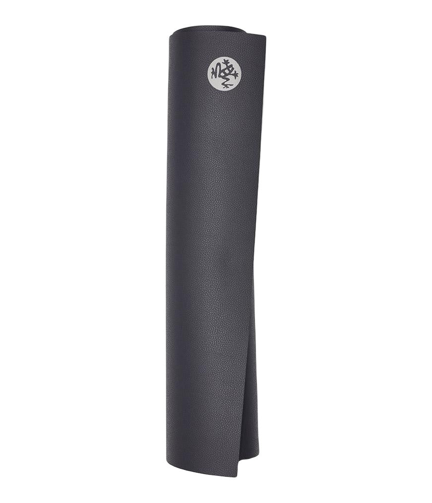 Manduka GRP 6mm Hot Yoga Mat - Midnight - rolled vertical | Eco Yoga Store