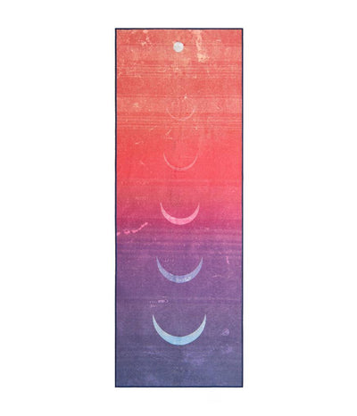 Manduka Yogitoes Mat Towel - Gradient Moon - lying flat | Eco Yoga Store