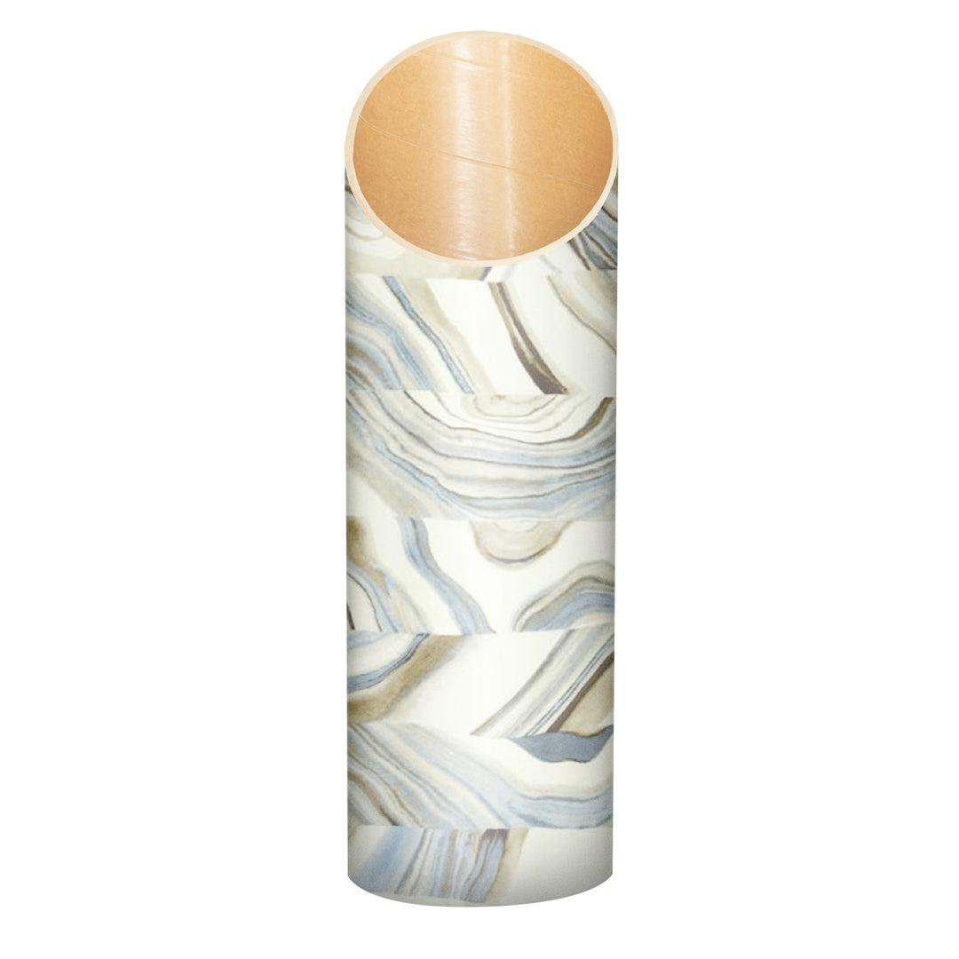 Homi Yoga Mat Tube - Agate Stack design - face on - Mache | Eco Yoga Store