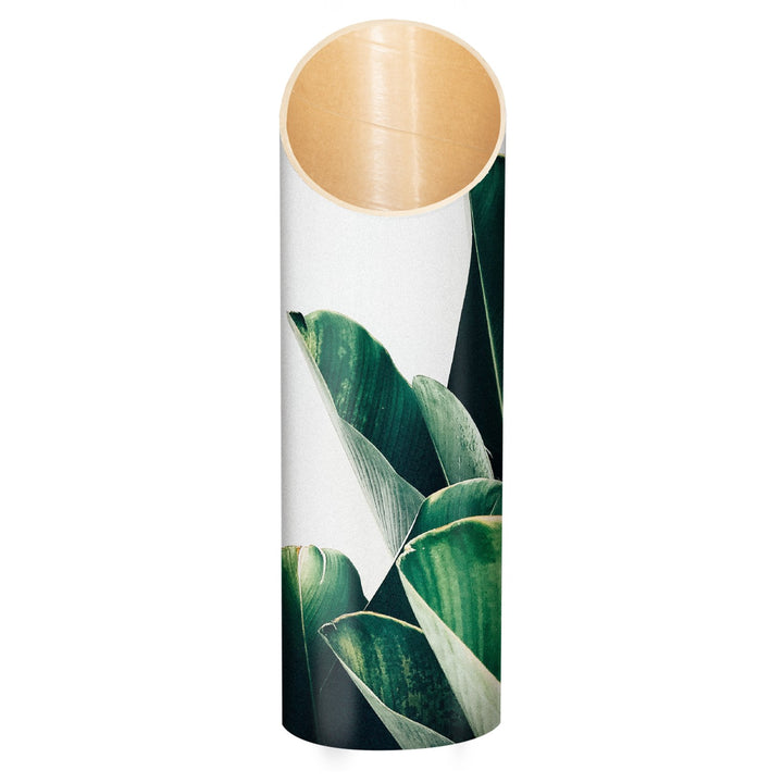 Homi Yoga Mat Tube - Palm design - face on - Mache | Eco Yoga Store