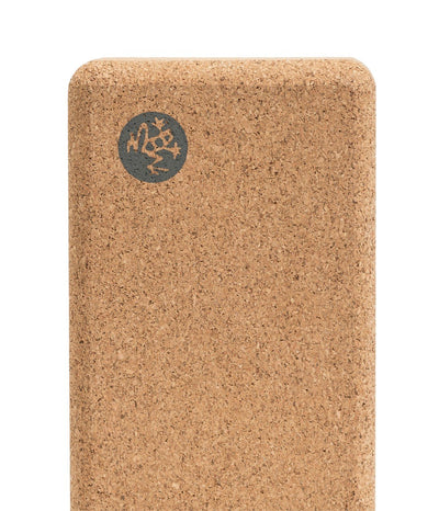 Manduka Lean Cork Yoga Block - logo | Eco Yoga Store