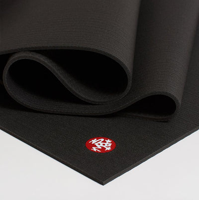Manduka PROLite 5mm Long Yoga Mat - Black - folded | Eco Yoga Store