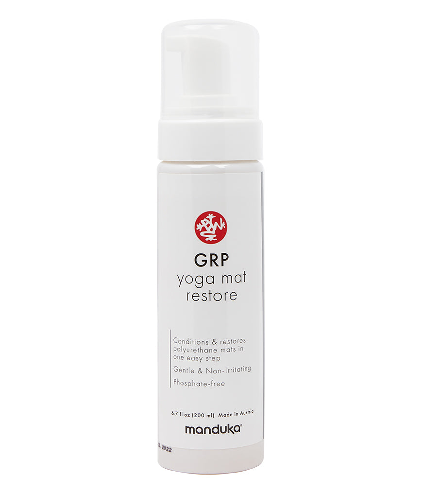 Manduka GRP Yoga Mat Restore - 200ml bottle showing front label | Eco Yoga Store