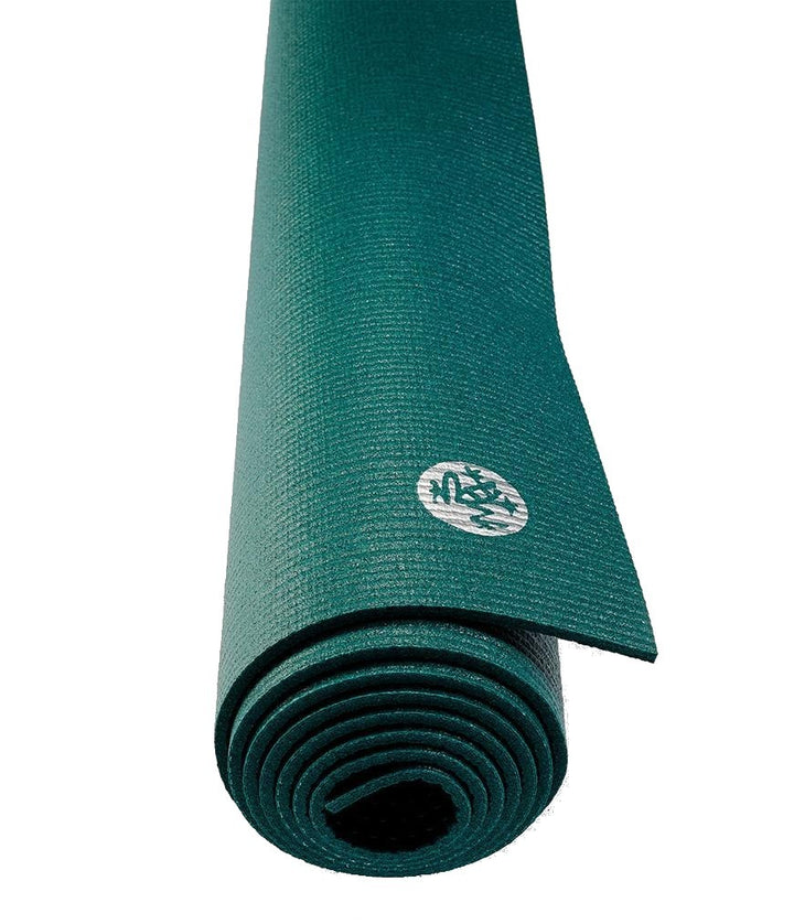 Manduka PROLite 5mm - Darl Deep Sea - rolled end on | Eco Yoga Store