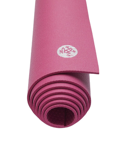 Manduka PROLite 5mm - Majesty - rolled end on | Eco Yoga Store