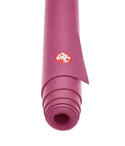 Manduka PRO Travel 2.5mm Yoga Mat - Majesty - rolled end on | Eco Yoga Store