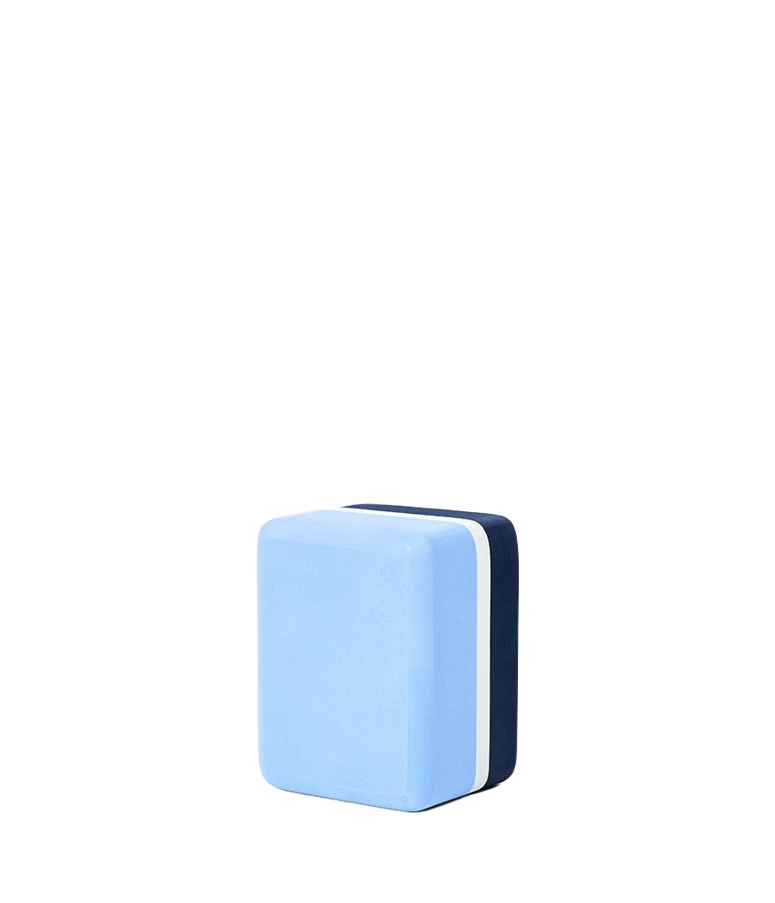 Manduka Recycled Foam Mini Block - Surf - vertical | Eco Yoga Store