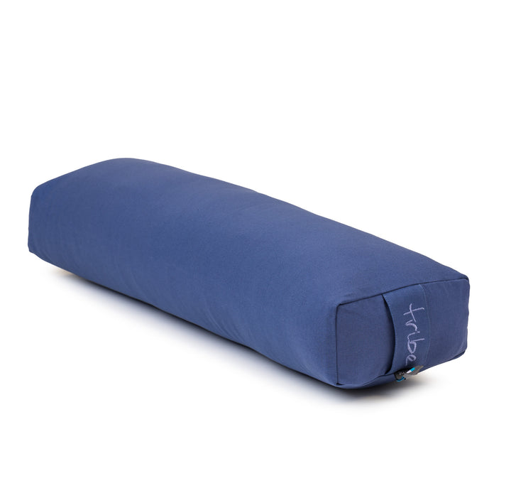 TRIBE Rectangular Lean Bolster - Organic Cotton - Twilight | Eco Yoga Store 