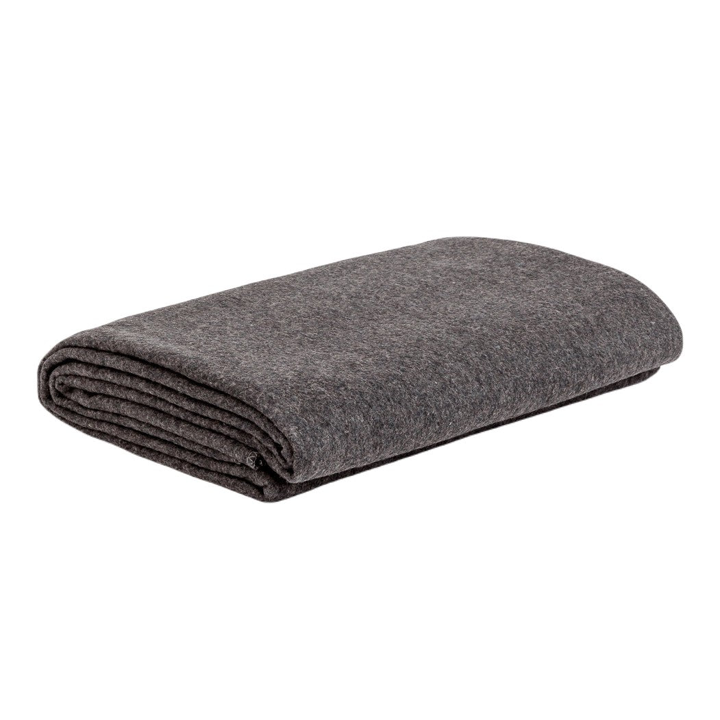TRIBE Wool Blanket - Storm - Folded Flat | Eco Yoga Store